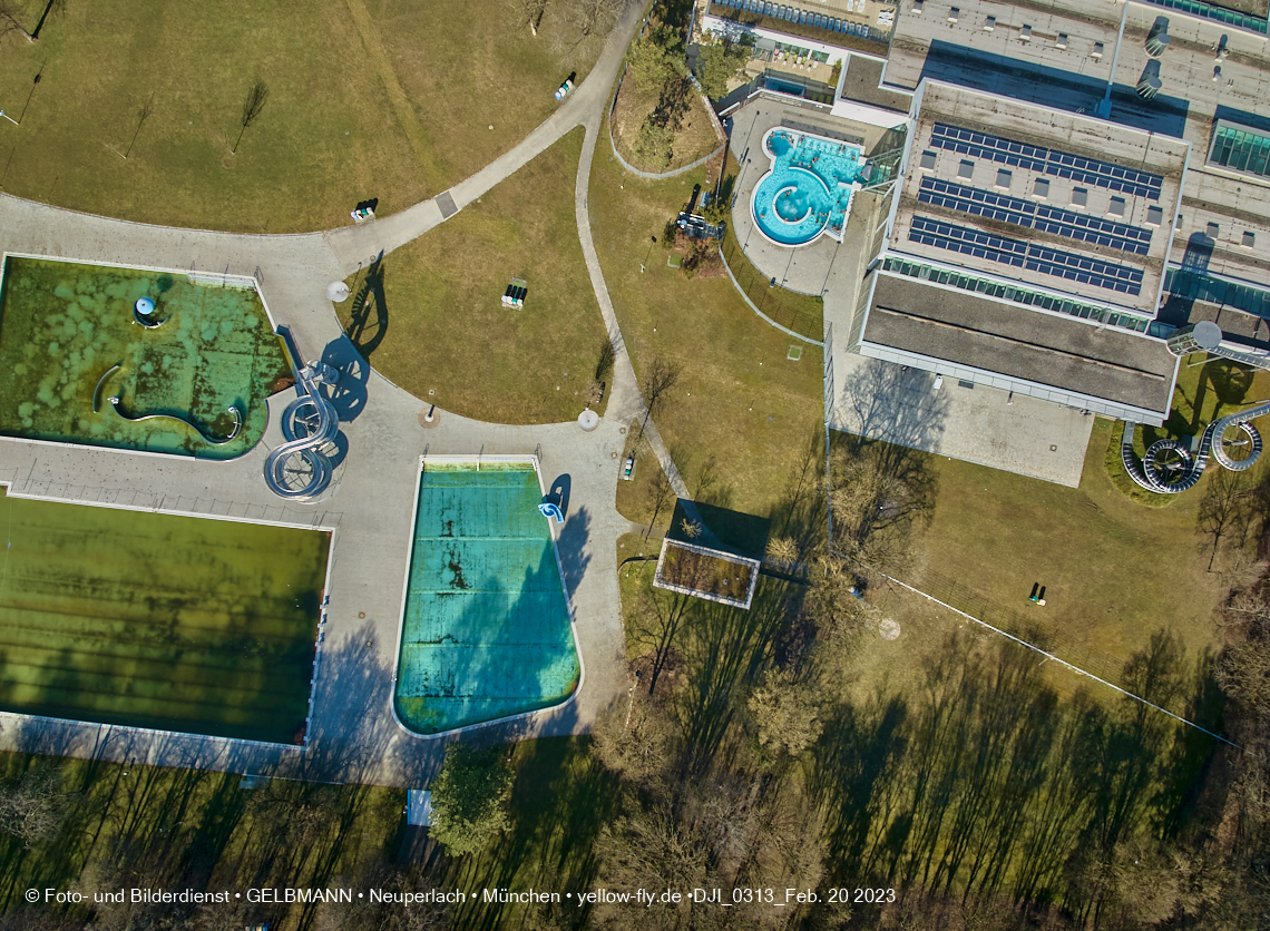 20.02.2023 - der Ostpark im zu warmen Februar 2023 in Neuperlach